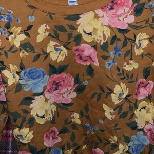 Floral Sweat Shirt Extra Small Multi Color